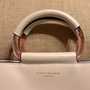 KURT GEIGER PURSE, blush color, with strap